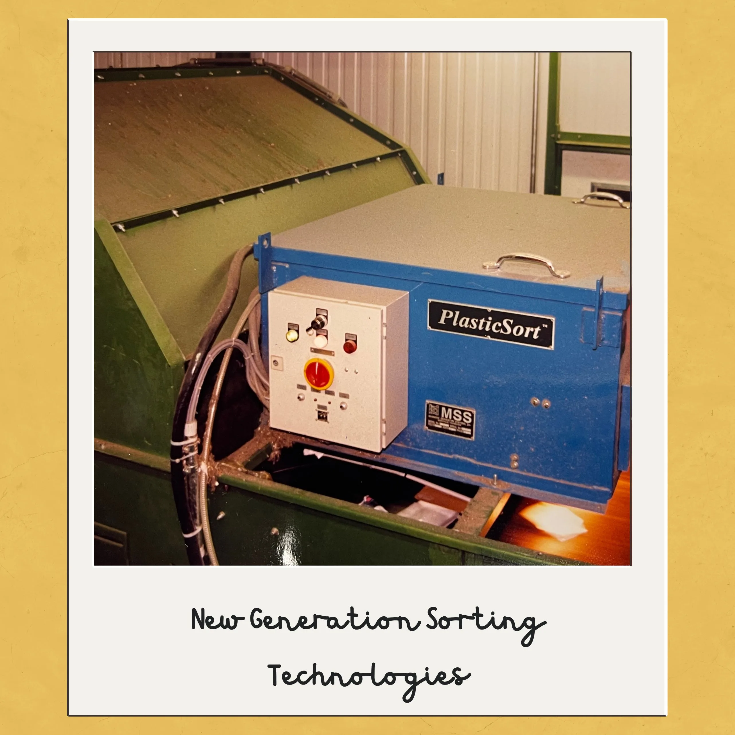 A photo of Introduction of the next generation NIR + Color mass sorters under the brand names CartonSort™ and PlasticSort™. In 1999, MSS, introduced the world’s first commercially available automated optical paper sorting equipment, the PaperSort™, operating at speed of up to 1,000FPM (5 meters/sec).