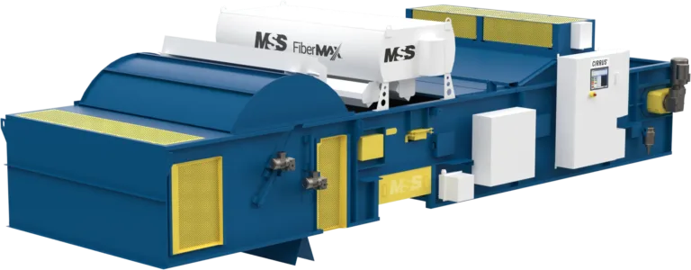 Detailed render update of a blue FiberMax Optical Sorter.